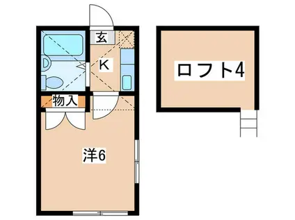 サンパレス相南(1K/1階)の間取り写真