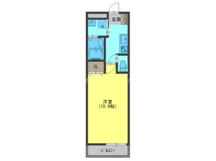 フジパレス萱島桜園町(1K/3階)の間取り写真