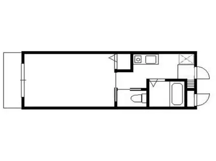 グランツ岡本(1K/1階)の間取り写真