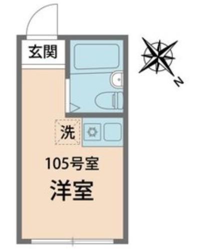 アーバンプレイス沼袋III(ワンルーム/1階)の間取り写真