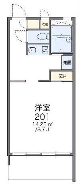 レオパレスフォーリス(1K/2階)の間取り写真