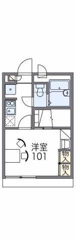 レオパレスハイムシード(1K/2階)の間取り写真