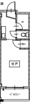 プチメゾン石井III(1K/1階)の間取り写真