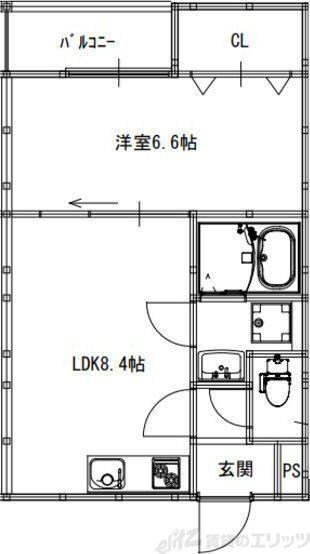 ACT正雀(1LDK/3階)の間取り写真
