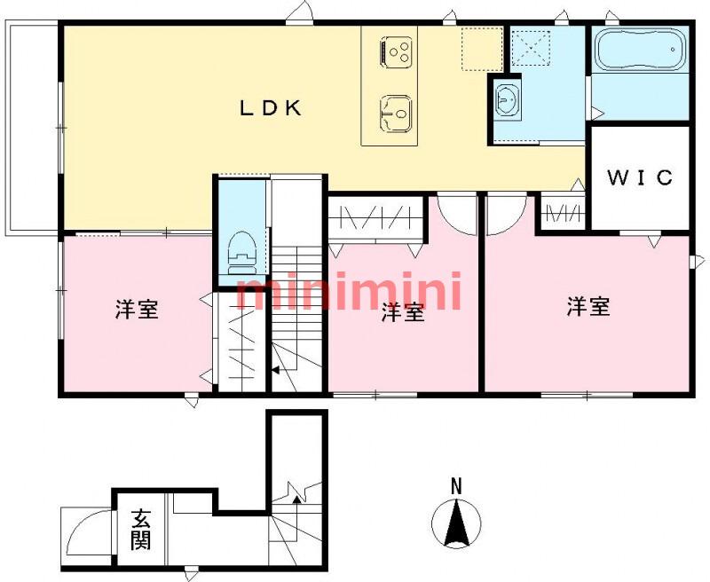 YOUR MAISON上本町(3LDK/2階)の間取り写真