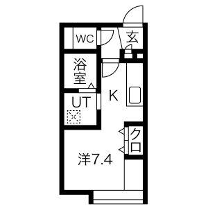 MKR.BLD(1K/3階)の間取り写真