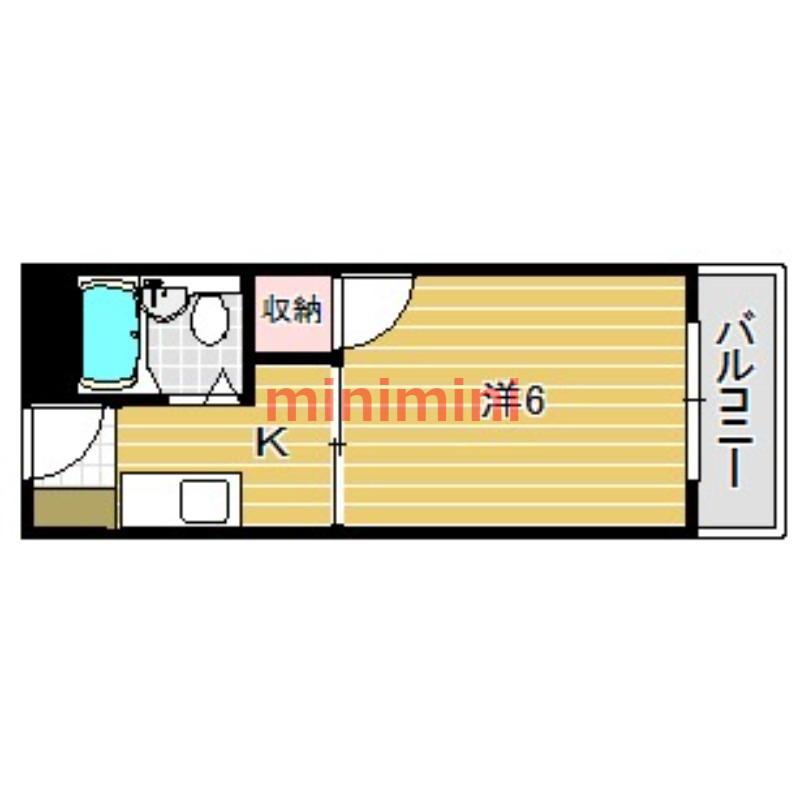 プレアール蔵垣内II(1K/3階)の間取り写真