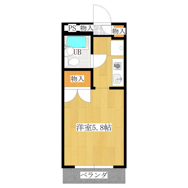ソワレ東大宮II(1K/3階)の間取り写真