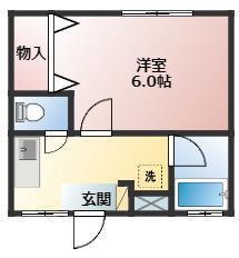 メゾン前沢(1K/2階)の間取り写真