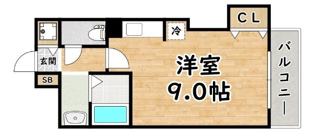 日生ロイヤル塚本(ワンルーム/6階)の間取り写真
