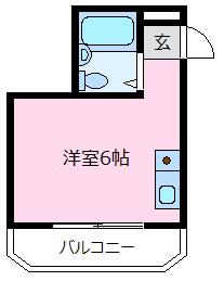 リバーフロントKS(ワンルーム/3階)の間取り写真