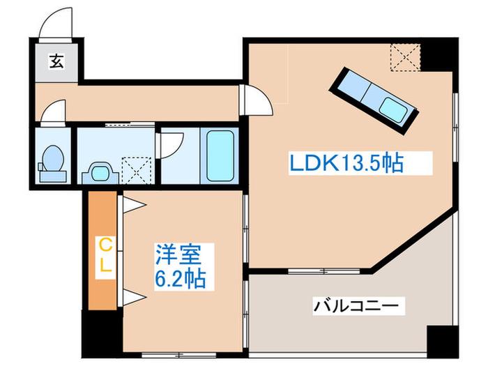 アーバンプレイス(1LDK/10階)の間取り写真