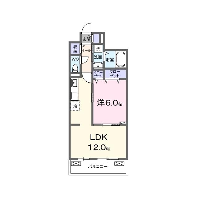 AXIS26(1LDK/3階)の間取り写真