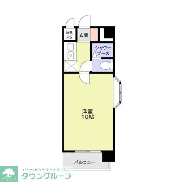 スミノ藤沢(1K/3階)の間取り写真
