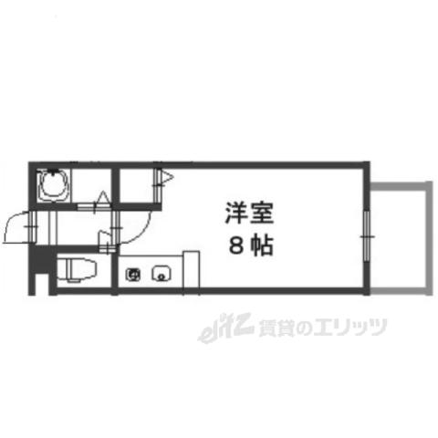 CTビュー小坂(ワンルーム/2階)の間取り写真
