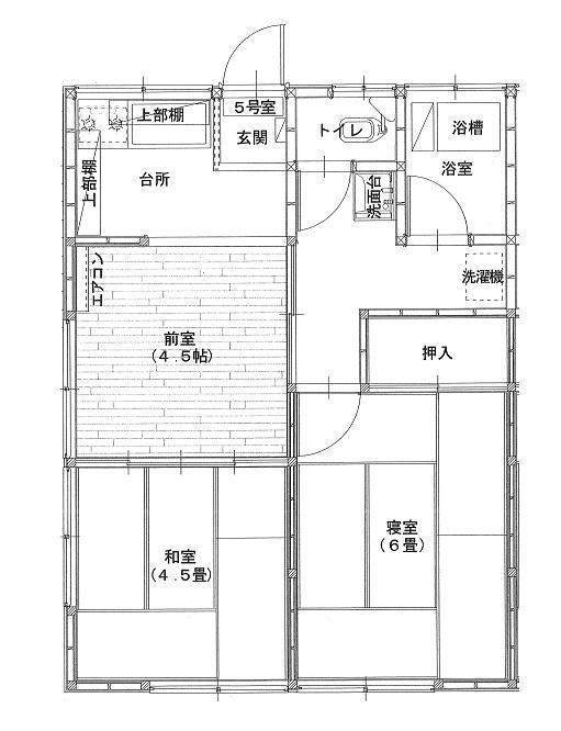 須藤荘(3K/2階)の間取り写真