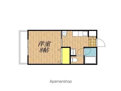 オリエントマンション21(1K/1階)の間取り写真