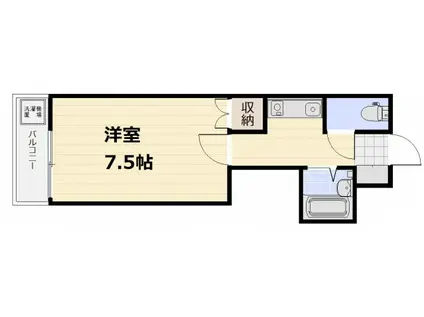 第7多田野マンション(1K/1階)の間取り写真