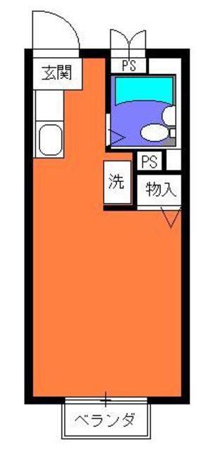 サンライズSATOH(1K/3階)の間取り写真