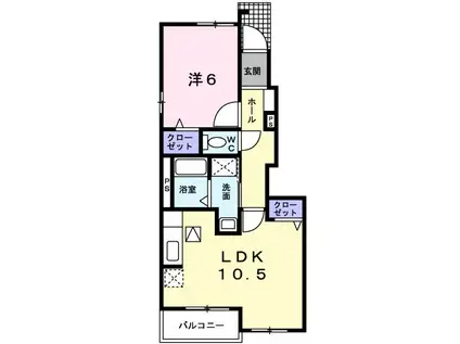 グリーンハイツイマイ 11(1LDK/1階)の間取り写真