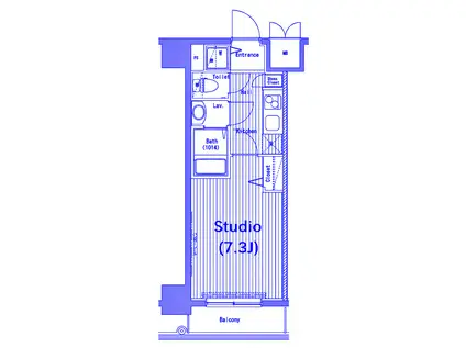 グランド・ガーラ新横浜サウス(1K/9階)の間取り写真