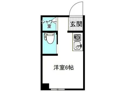 ゆうマンション明石(ワンルーム/3階)の間取り写真