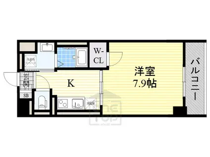 M´S COMFORT ESAKA(1K/8階)の間取り写真