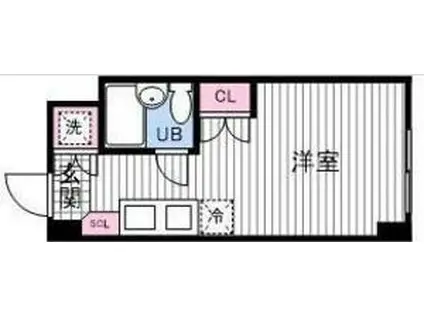 アルファビル大通西17(ワンルーム/4階)の間取り写真