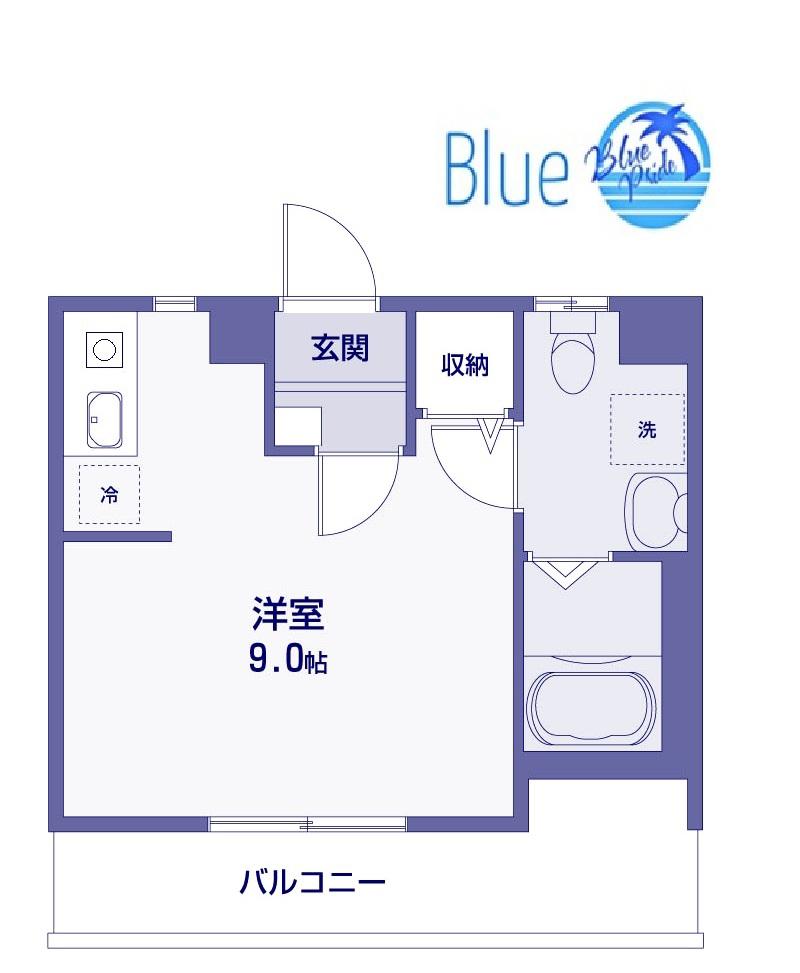 ベイフロント由比ヶ浜(ワンルーム/2階)の間取り写真