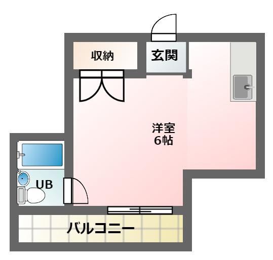 OLA COURT田辺東洋プラザ田辺(ワンルーム/3階)の間取り写真