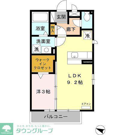 サンアネックスふじみ野(1LDK/3階)の間取り写真