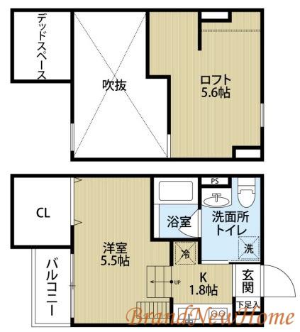 スペランツァ堺(ワンルーム/1階)の間取り写真