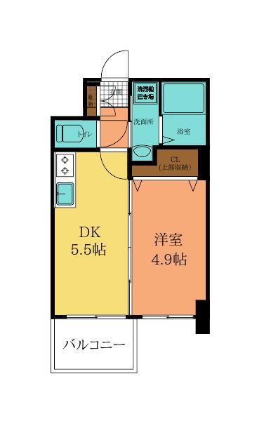 NO.63 ORIENT CAPITAL TOWER(1DK/11階)の間取り写真
