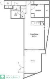 ACP RESIDENCE 新江古田(1LDK/B1階)の間取り写真