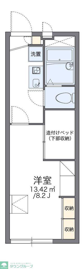 レオパレスエタップ(1K/2階)の間取り写真
