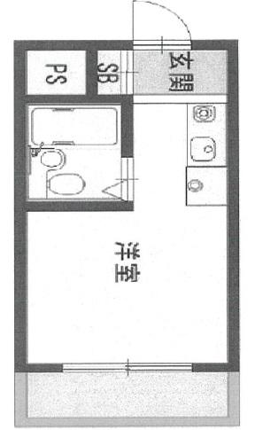 クリアキューブ姫路(ワンルーム/1階)の間取り写真