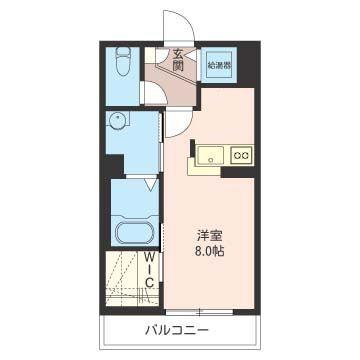 グッドプレイス(ワンルーム/1階)の間取り写真