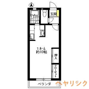 ニュー和合(ワンルーム/3階)の間取り写真