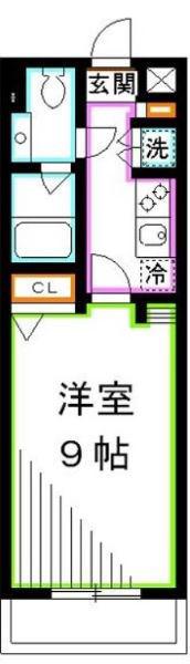アルクス(1K/1階)の間取り写真