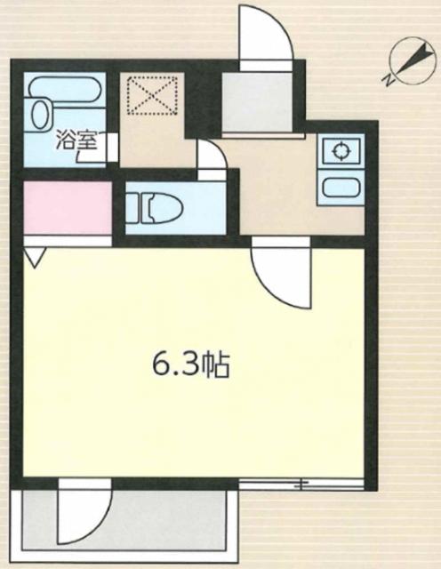 INN1913F(1K/3階)の間取り写真