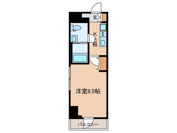 コリンシアン東池袋(1K/9階)の間取り写真