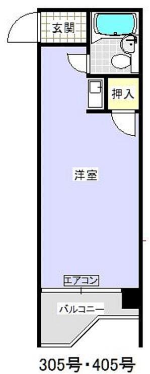 1 泉第一ビル(ワンルーム/4階)の間取り写真