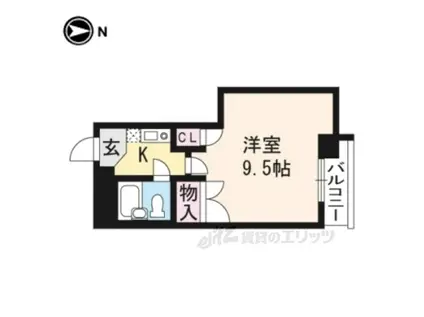 PIAZZADARTE(1K/3階)の間取り写真