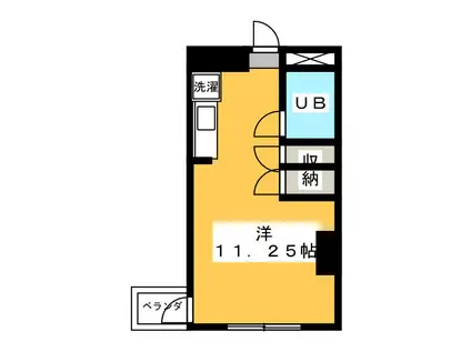 ブルーガード駿河(ワンルーム/4階)の間取り写真