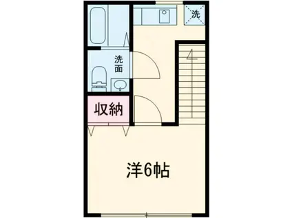 アーバンレイク(1K/2階)の間取り写真