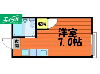 サザリィ川崎(ワンルーム/2階)の間取り写真