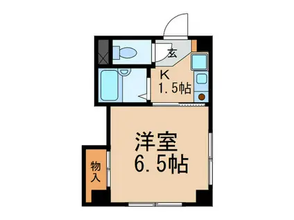 峰住吉ハイツ(1K/2階)の間取り写真