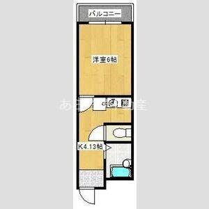 コスモカーザ(1K/5階)の間取り写真