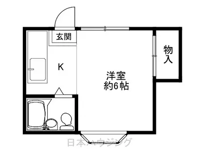 パールハイム菊名(1K/2階)の間取り写真