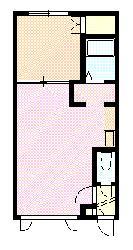 グラナダ76(1LDK/2階)の間取り写真